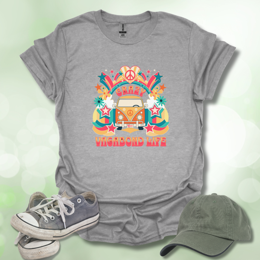 Crazy Vagabond Life Retro Graphic Tee