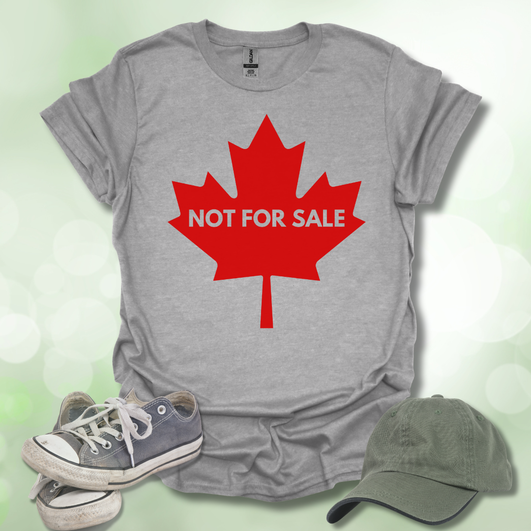 Not For Sale' Canadian Maple Leaf T-Shirt