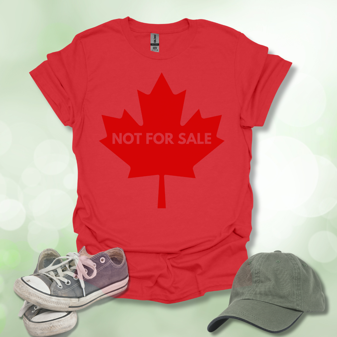 Not For Sale' Canadian Maple Leaf T-Shirt