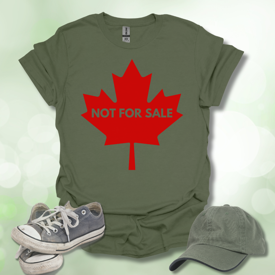 Not For Sale' Canadian Maple Leaf T-Shirt