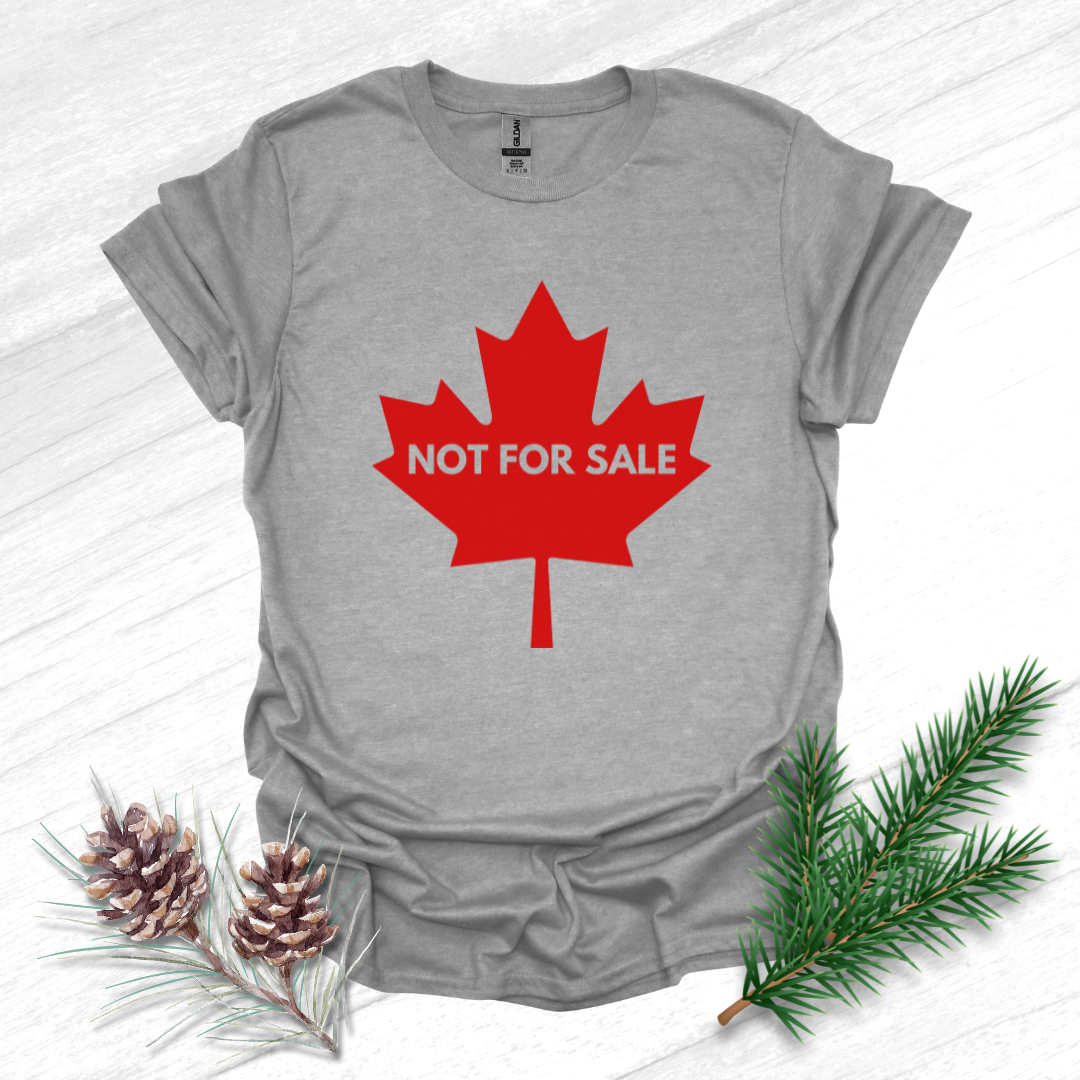 Not For Sale' Canadian Maple Leaf T-Shirt