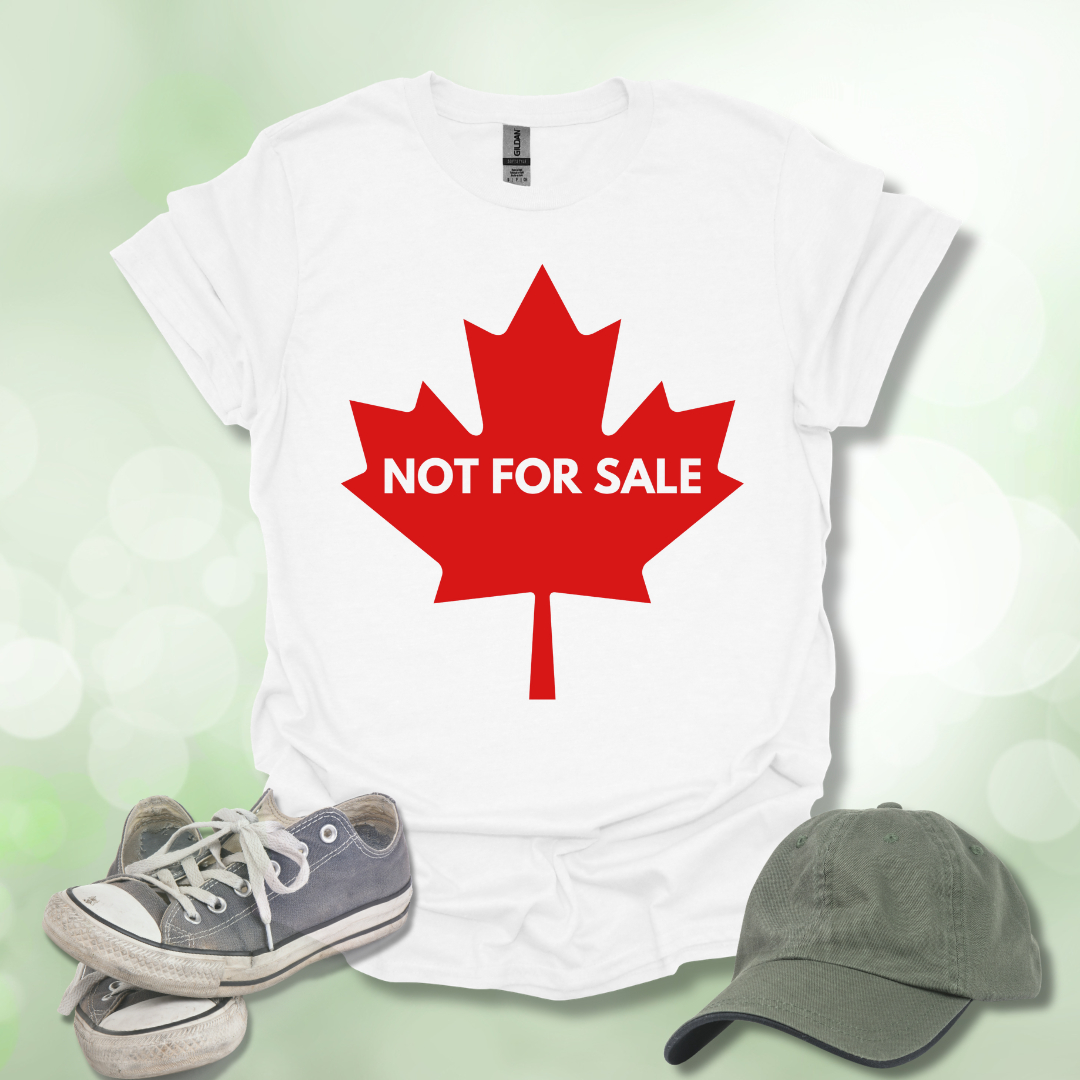 Not For Sale' Canadian Maple Leaf T-Shirt