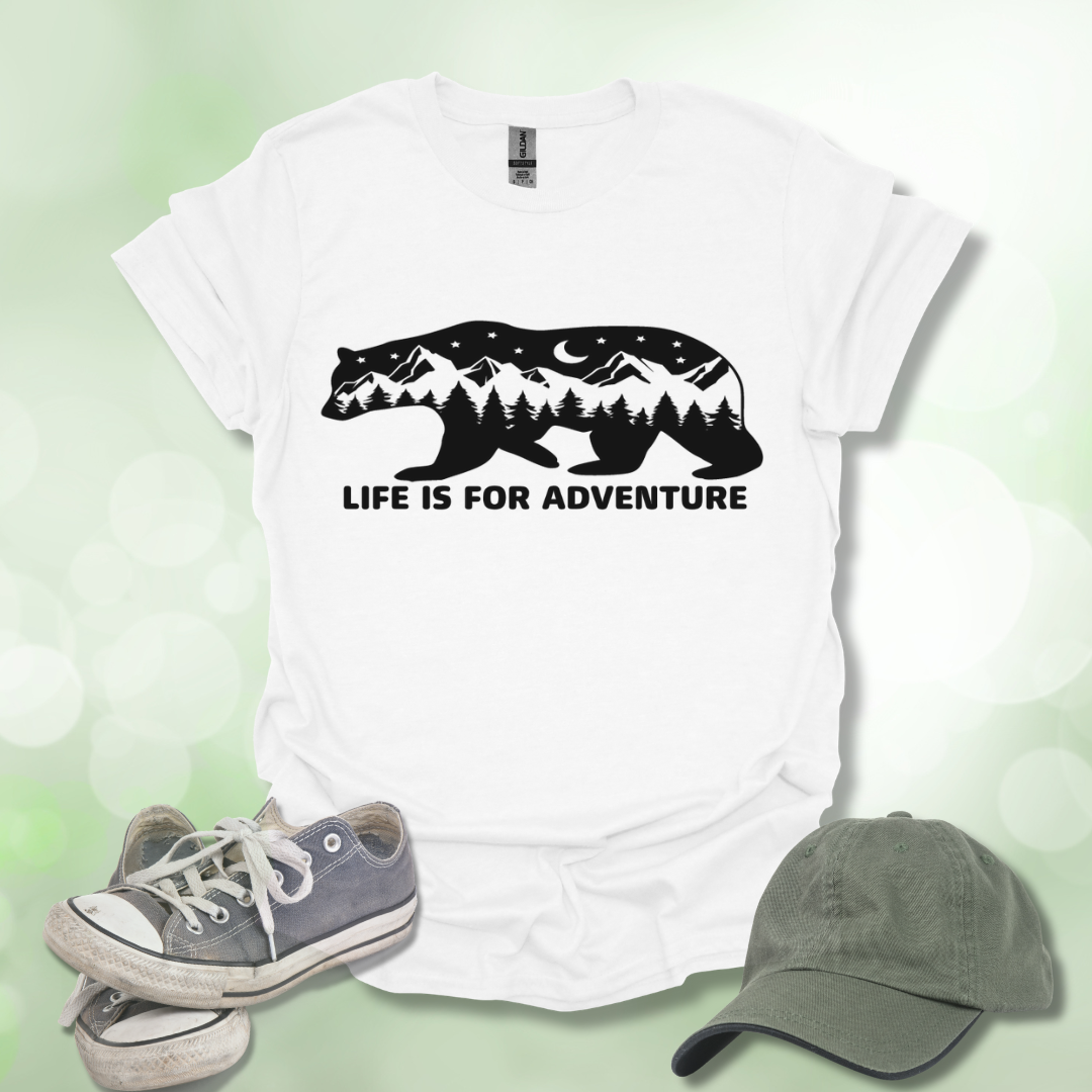 Bear T-Shirt - Life is For Adventure