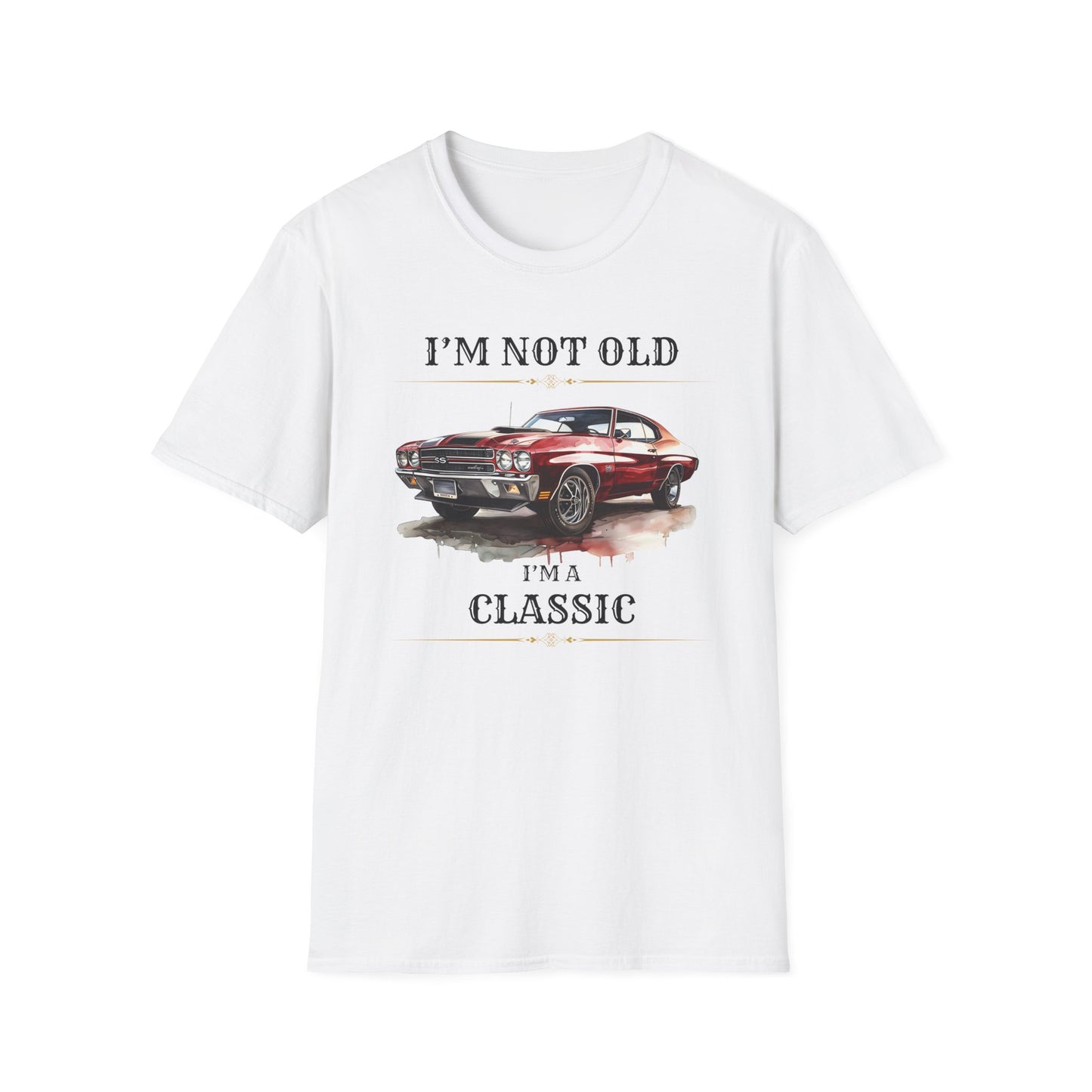 Classic Car Lover T-Shirt - "I'm Not Old, I'm A Classic"
