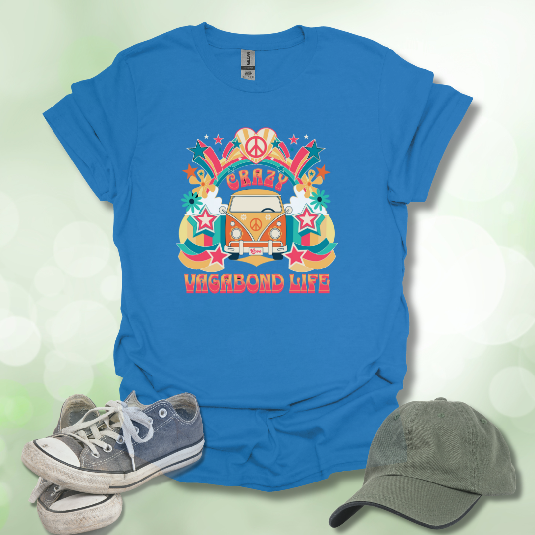 Crazy Vagabond Life Retro Graphic Tee