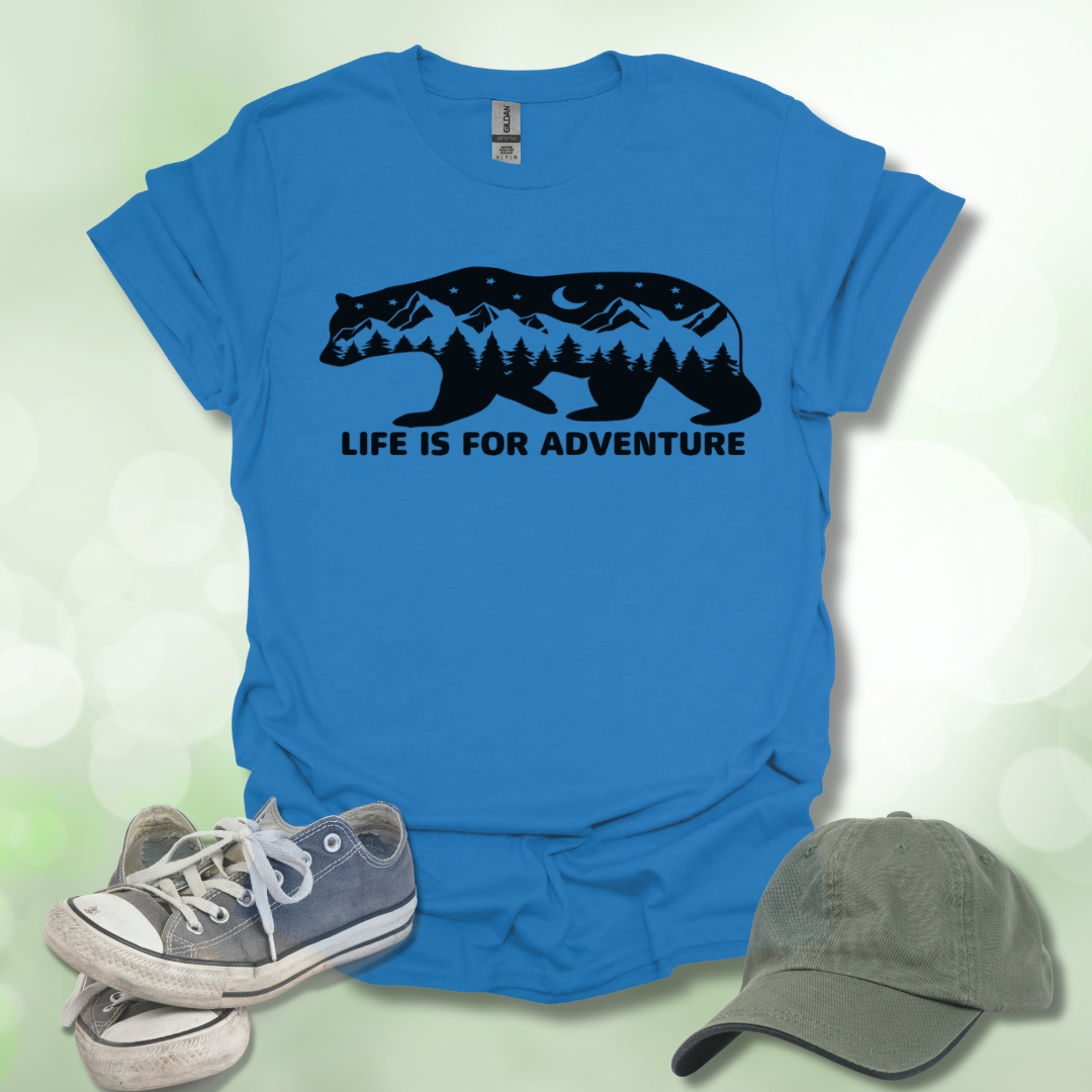 Bear T-Shirt - Life is For Adventure