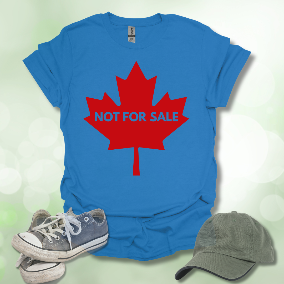 Not For Sale' Canadian Maple Leaf T-Shirt