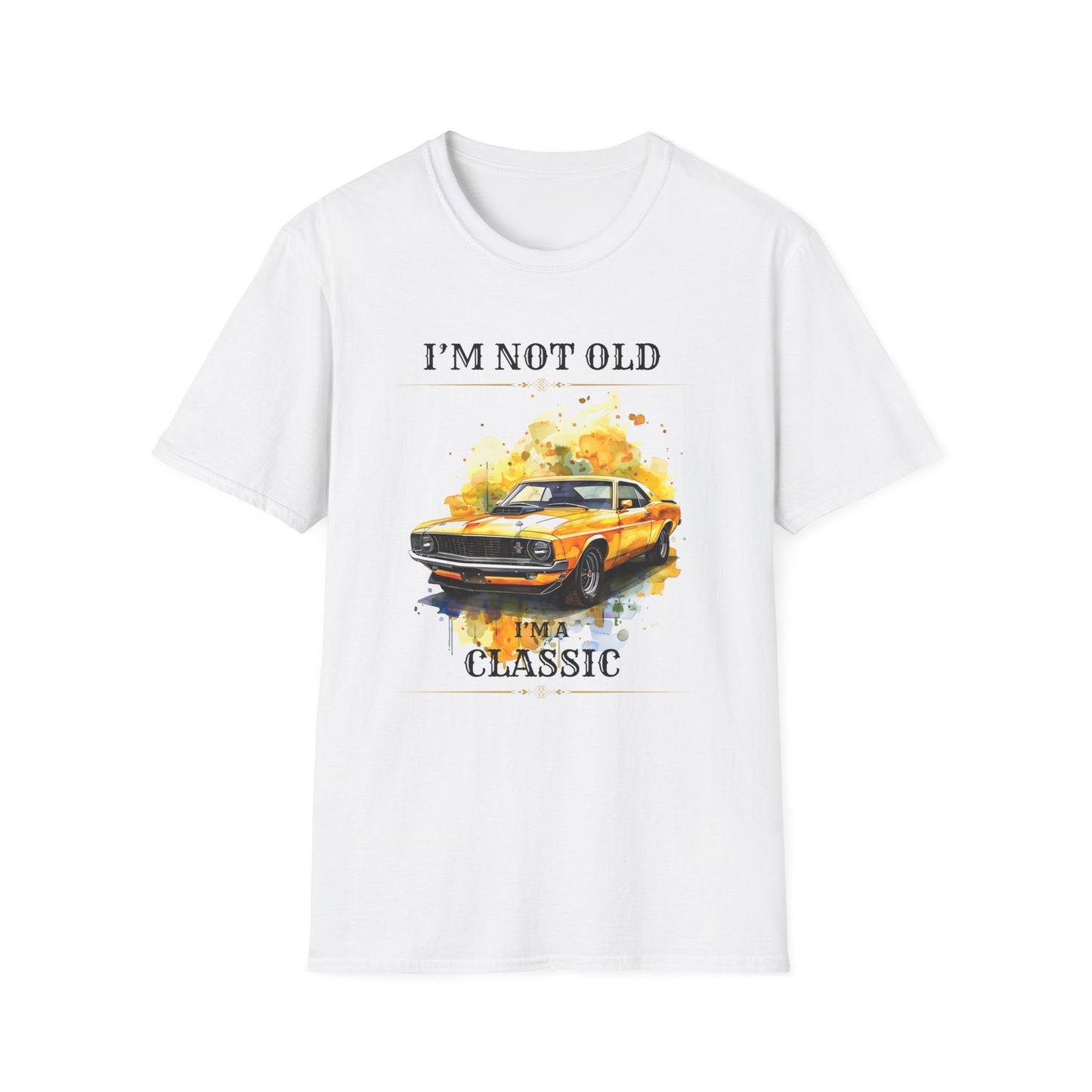 Classic Car Lover T-Shirt - "I'm Not Old, I'm A Classic"