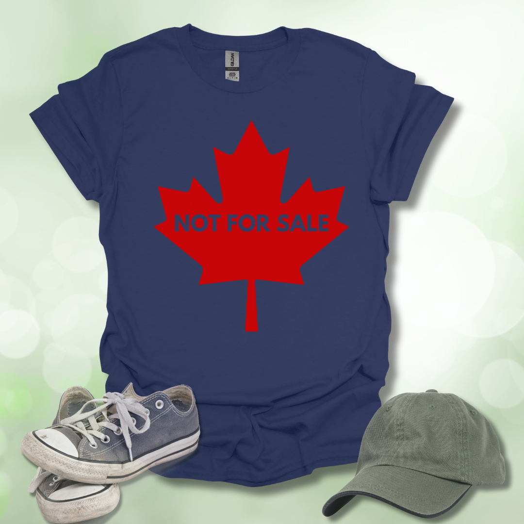Not For Sale' Canadian Maple Leaf T-Shirt