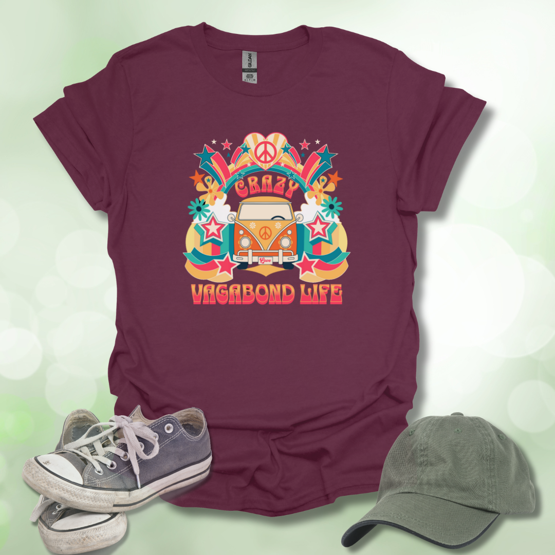 Crazy Vagabond Life Retro Graphic Tee