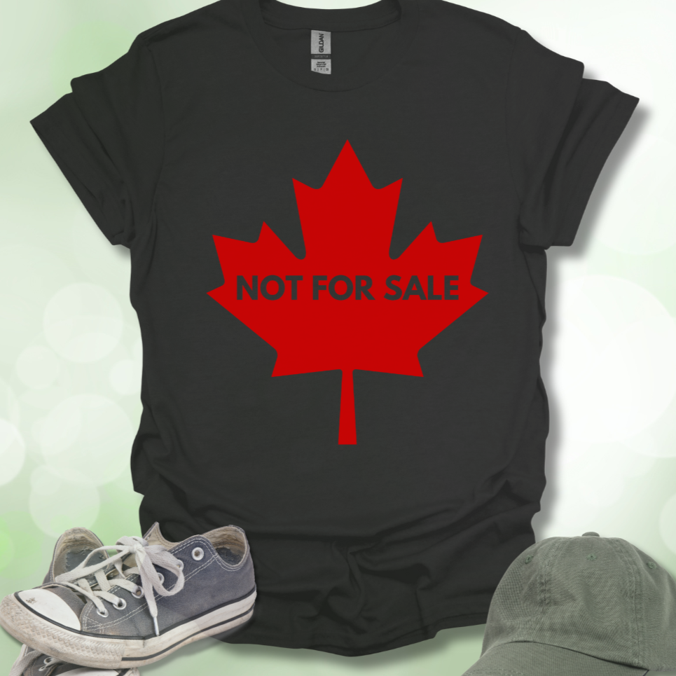 Not For Sale' Canadian Maple Leaf T-Shirt