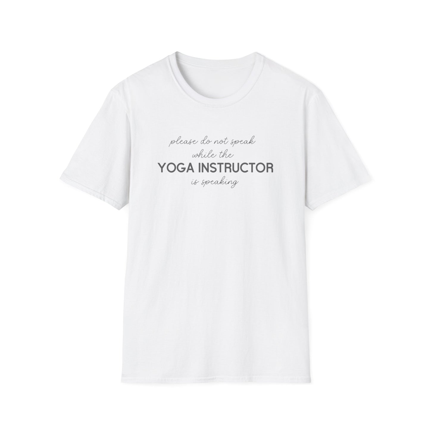 'Please Do Not Speak While The Yoga Instructor Is Speaking'