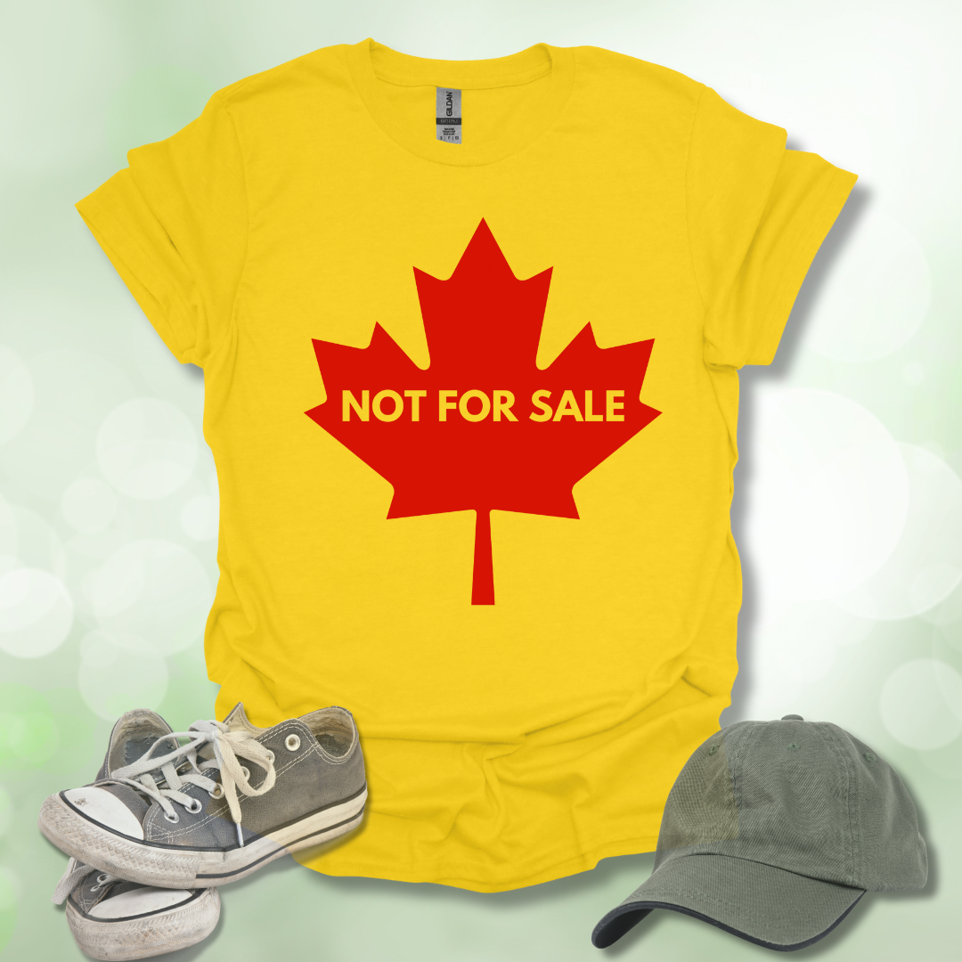 Not For Sale' Canadian Maple Leaf T-Shirt