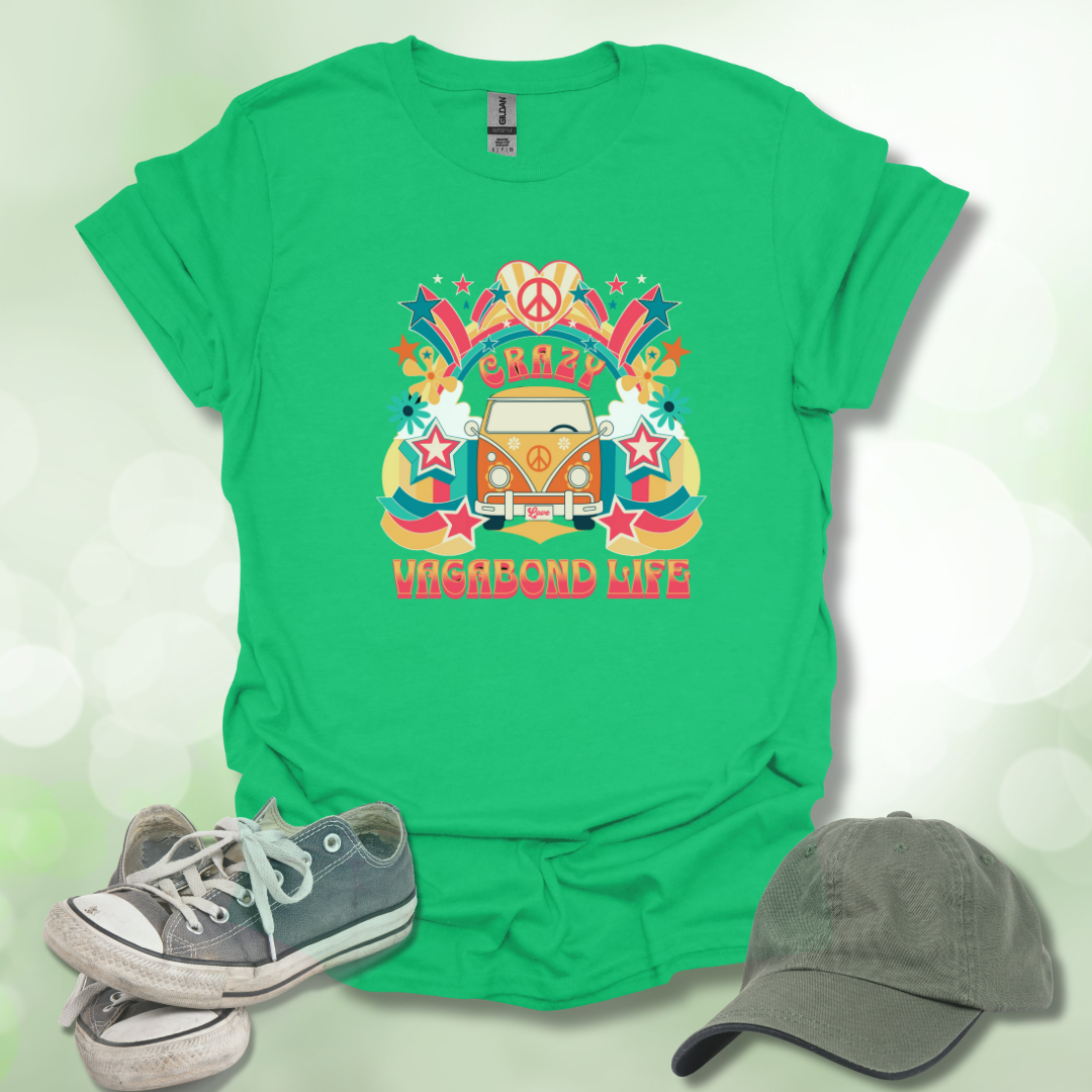 Crazy Vagabond Life Retro Graphic Tee