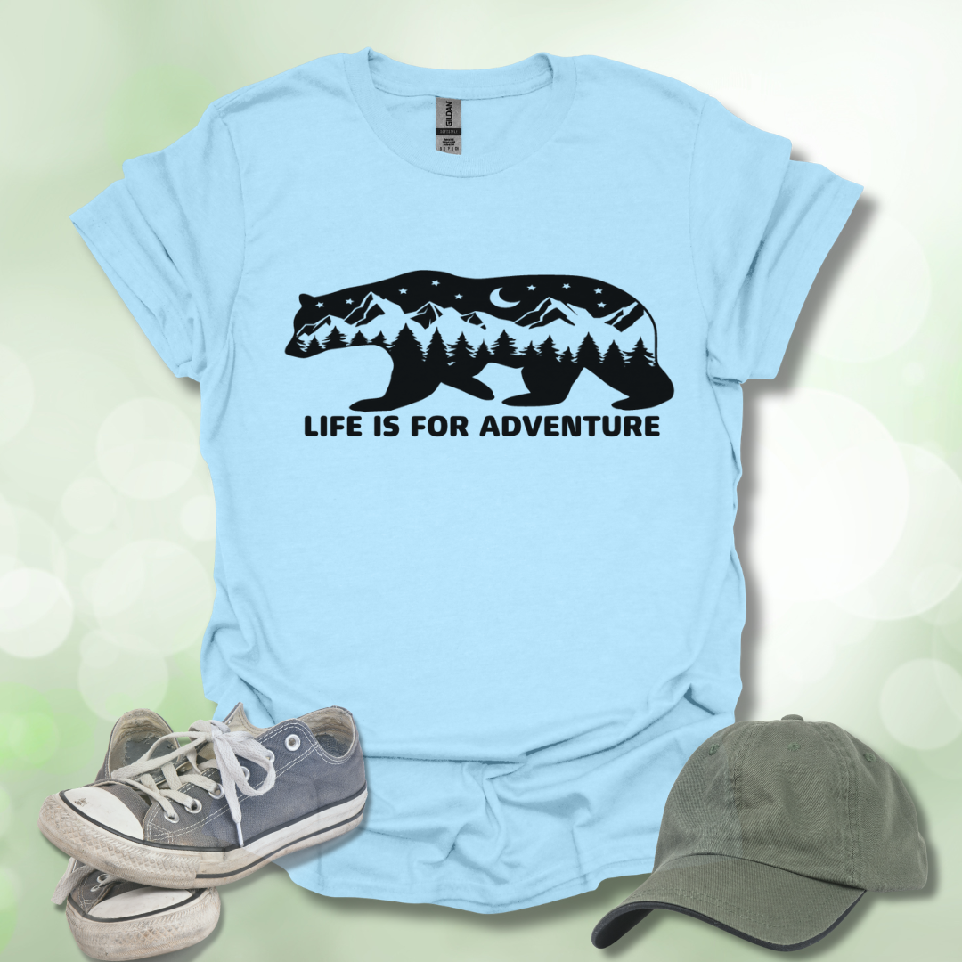 Bear T-Shirt - Life is For Adventure