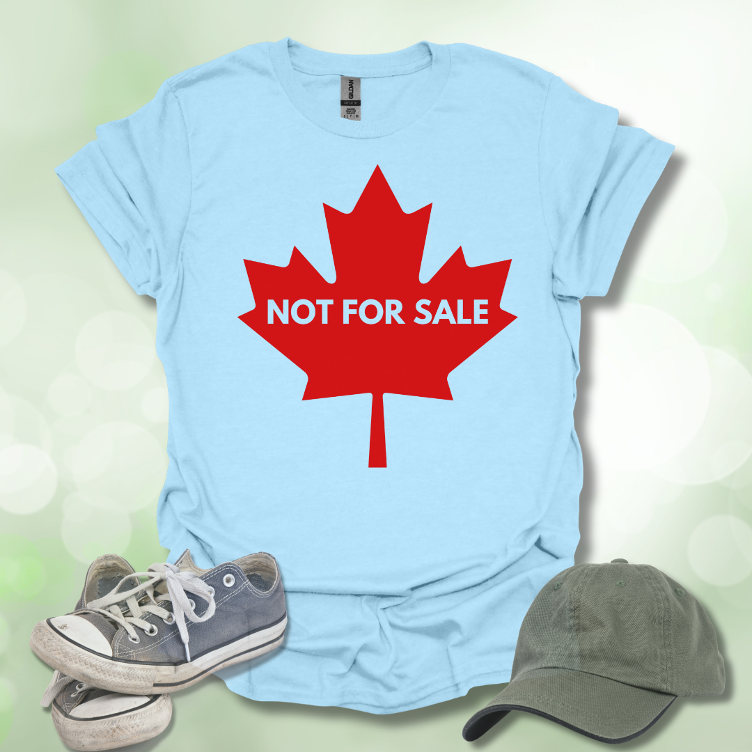 Not For Sale' Canadian Maple Leaf T-Shirt