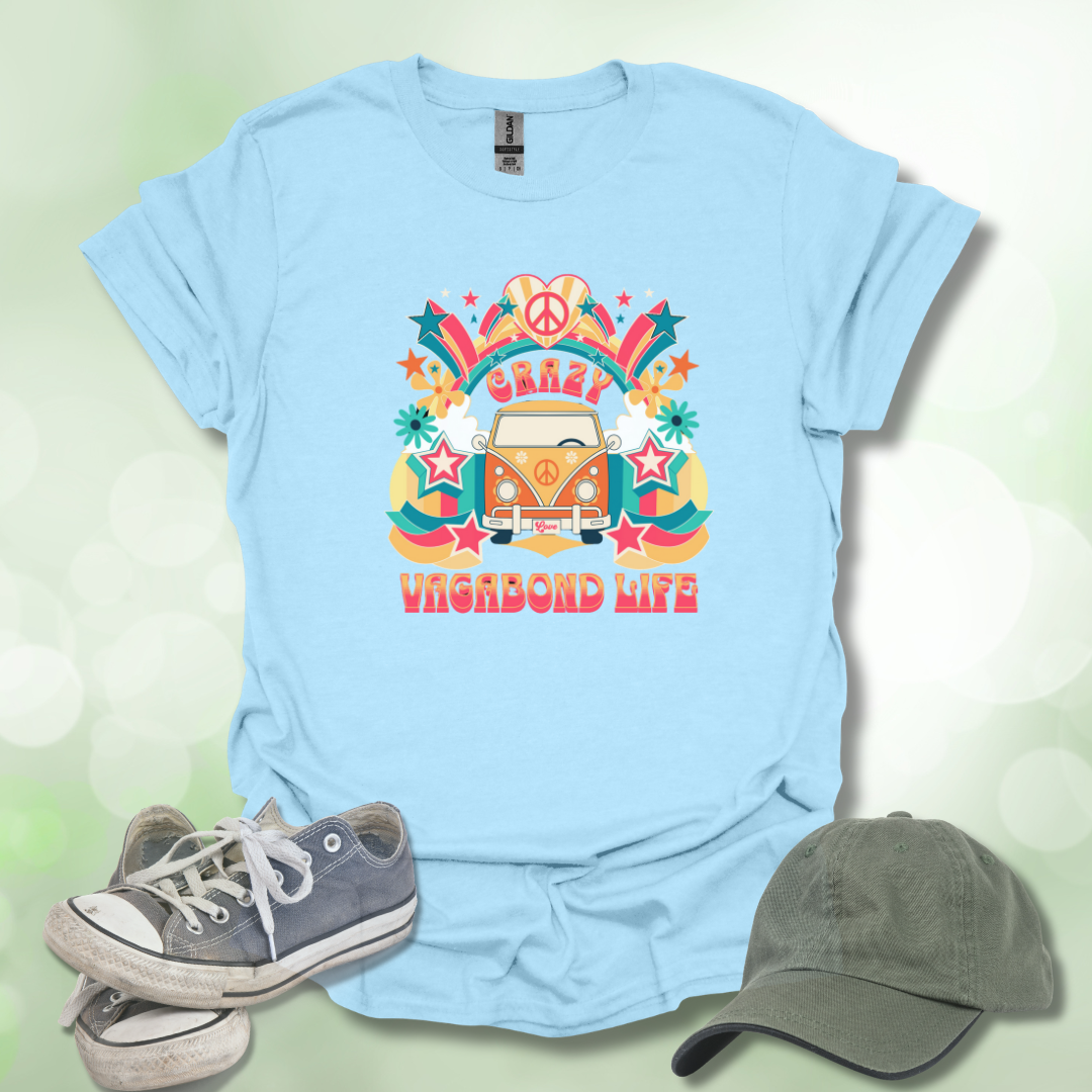 Crazy Vagabond Life Retro Graphic Tee