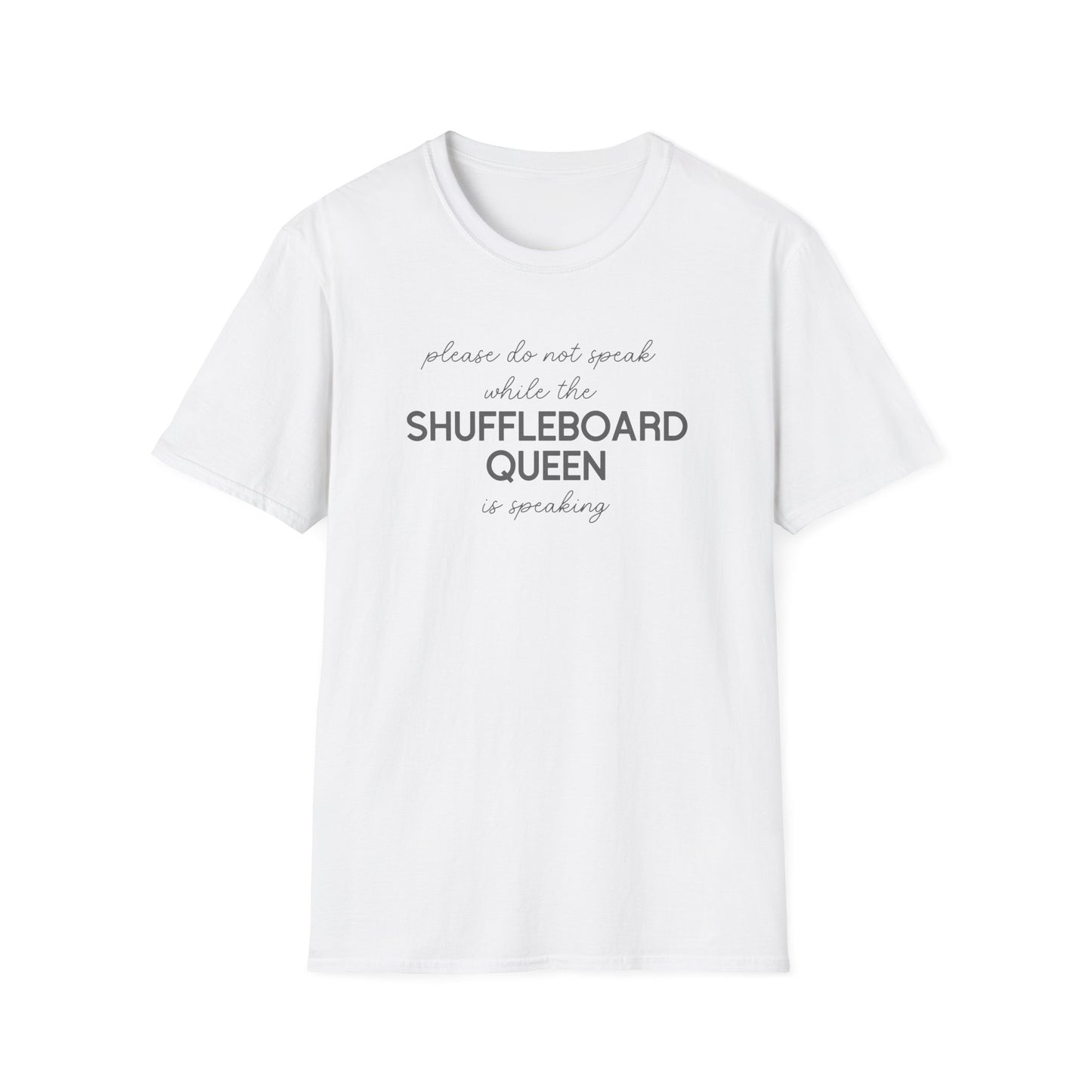 'Please Do Not Speak While The Shuffleboard Queen Is Speaking'