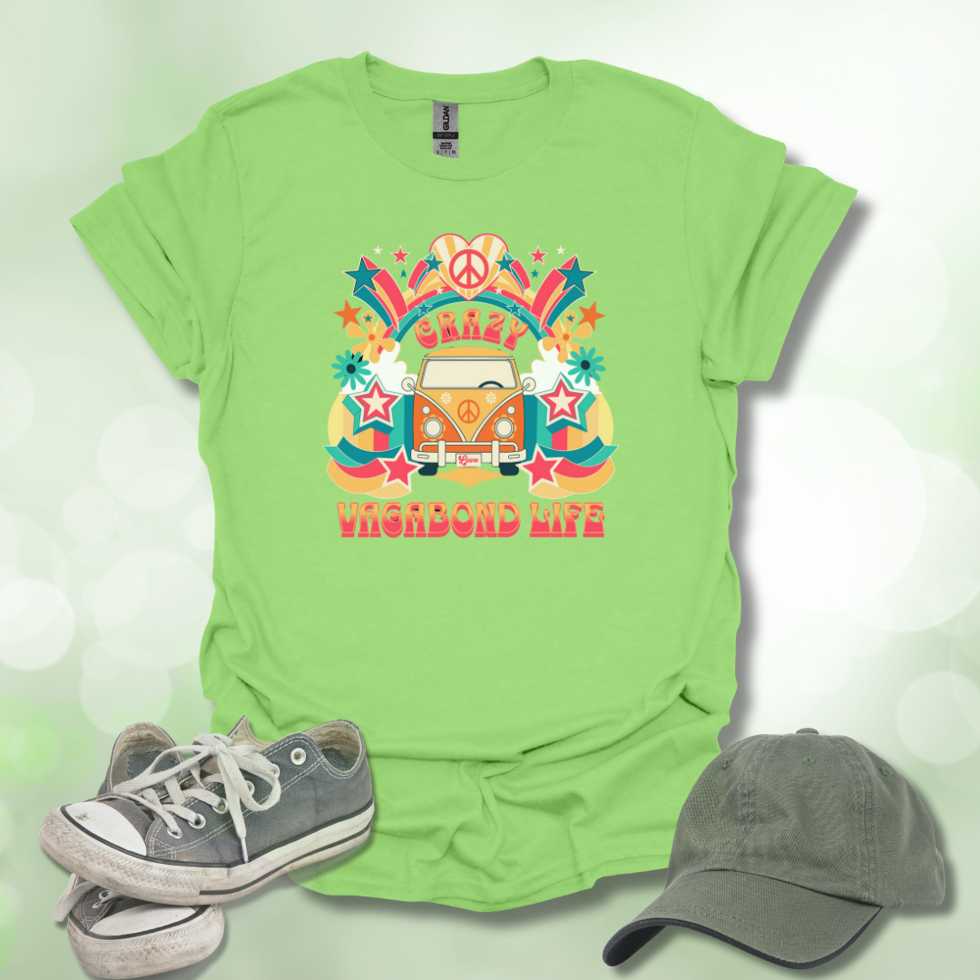Crazy Vagabond Life Retro Graphic Tee