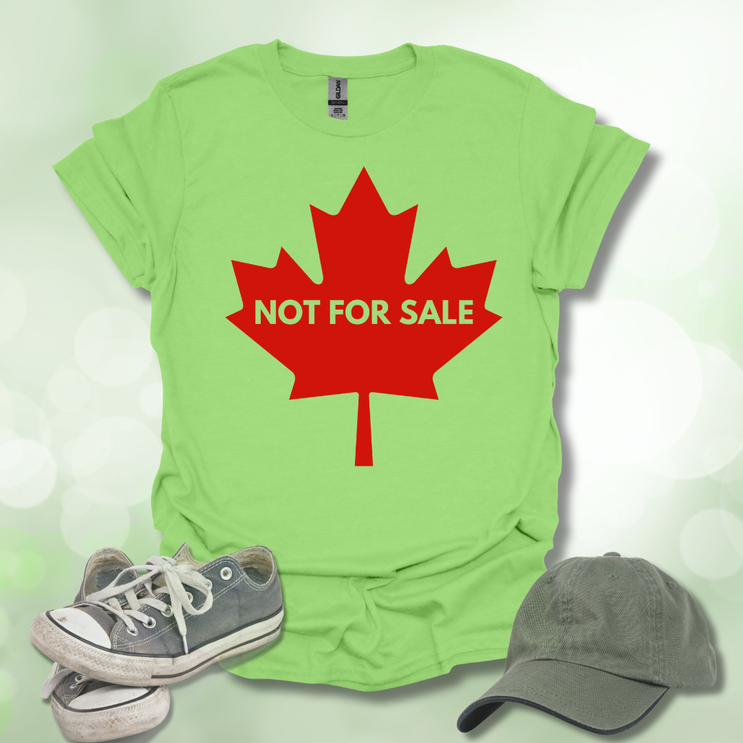 Not For Sale' Canadian Maple Leaf T-Shirt