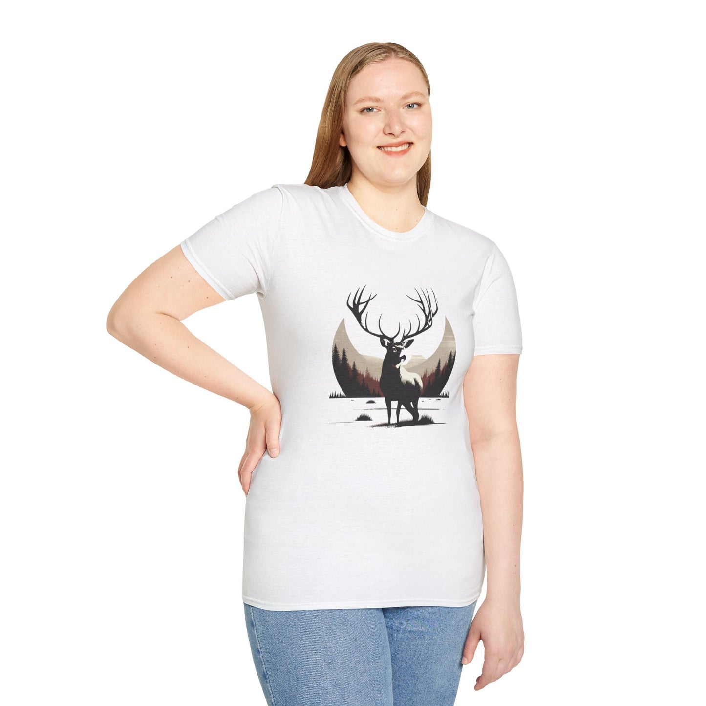 Majestic Deer Design T-Shirt