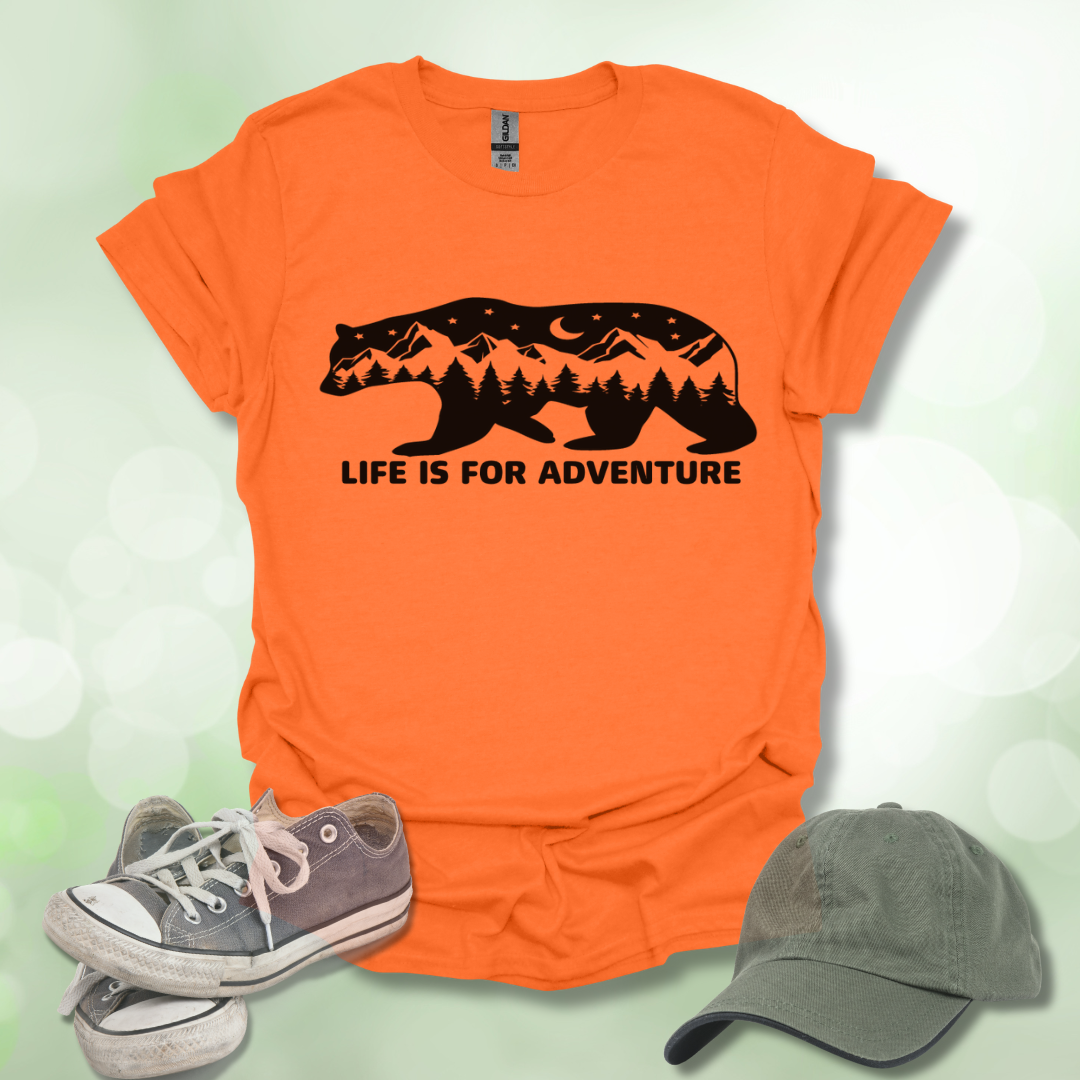 Bear T-Shirt - Life is For Adventure