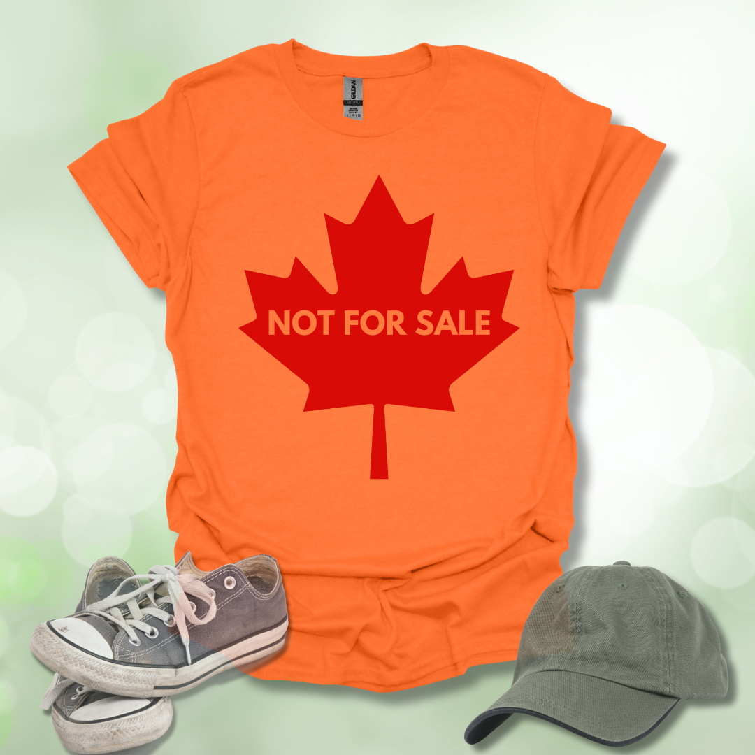 Not For Sale' Canadian Maple Leaf T-Shirt