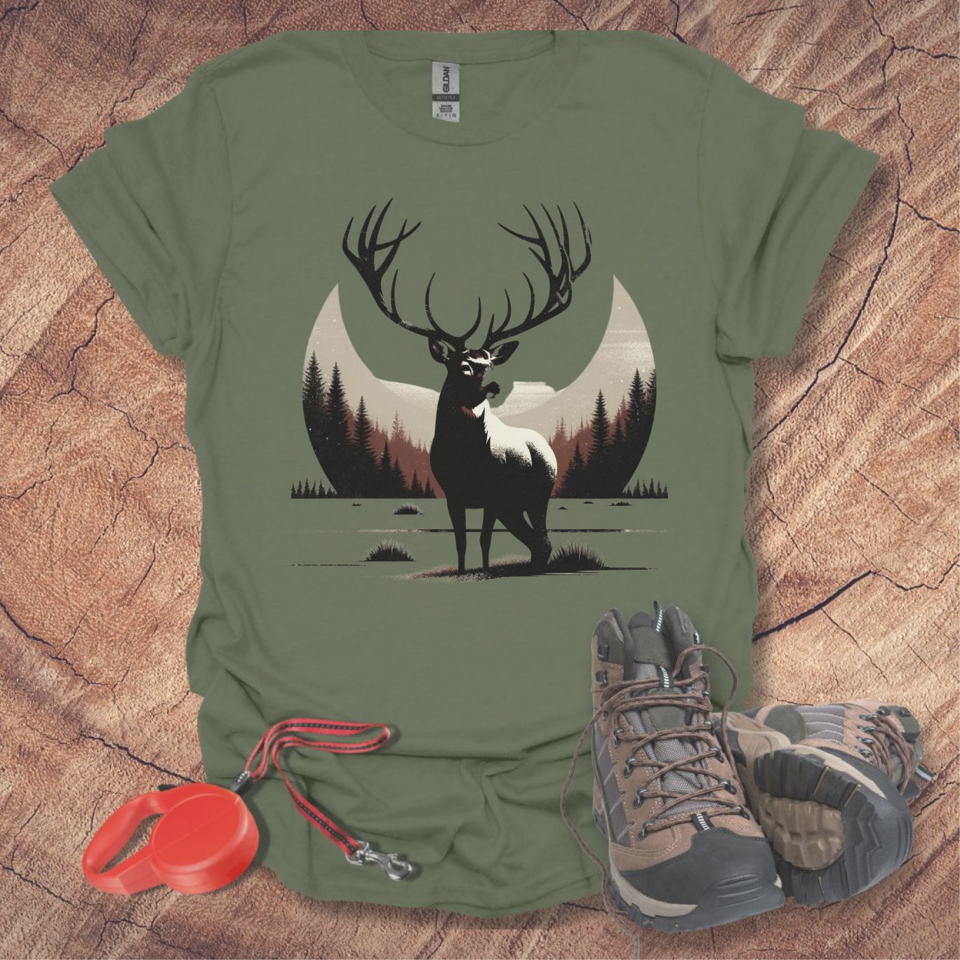 Majestic Deer Design T-Shirt