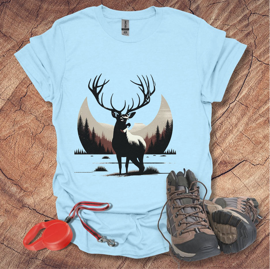 Majestic Deer Design T-Shirt