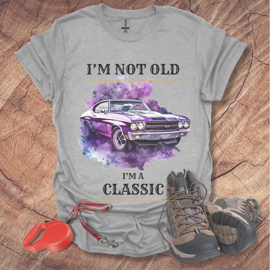 Classic Car Lover T-Shirt - "I'm Not Old, I'm A Classic"