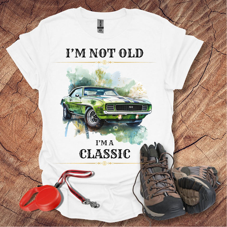Classic Car Lover T-Shirt - "I'm Not Old, I'm A Classic"