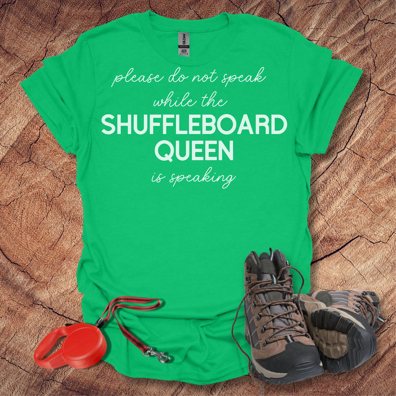 'Please Do Not Speak While The Shuffleboard Queen Is Speaking'