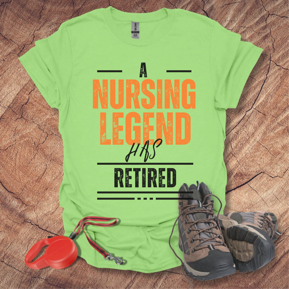 Retired Legend T-Shirt Retirement Gift, Funny Work Shirt, Custom Retiree Apparel