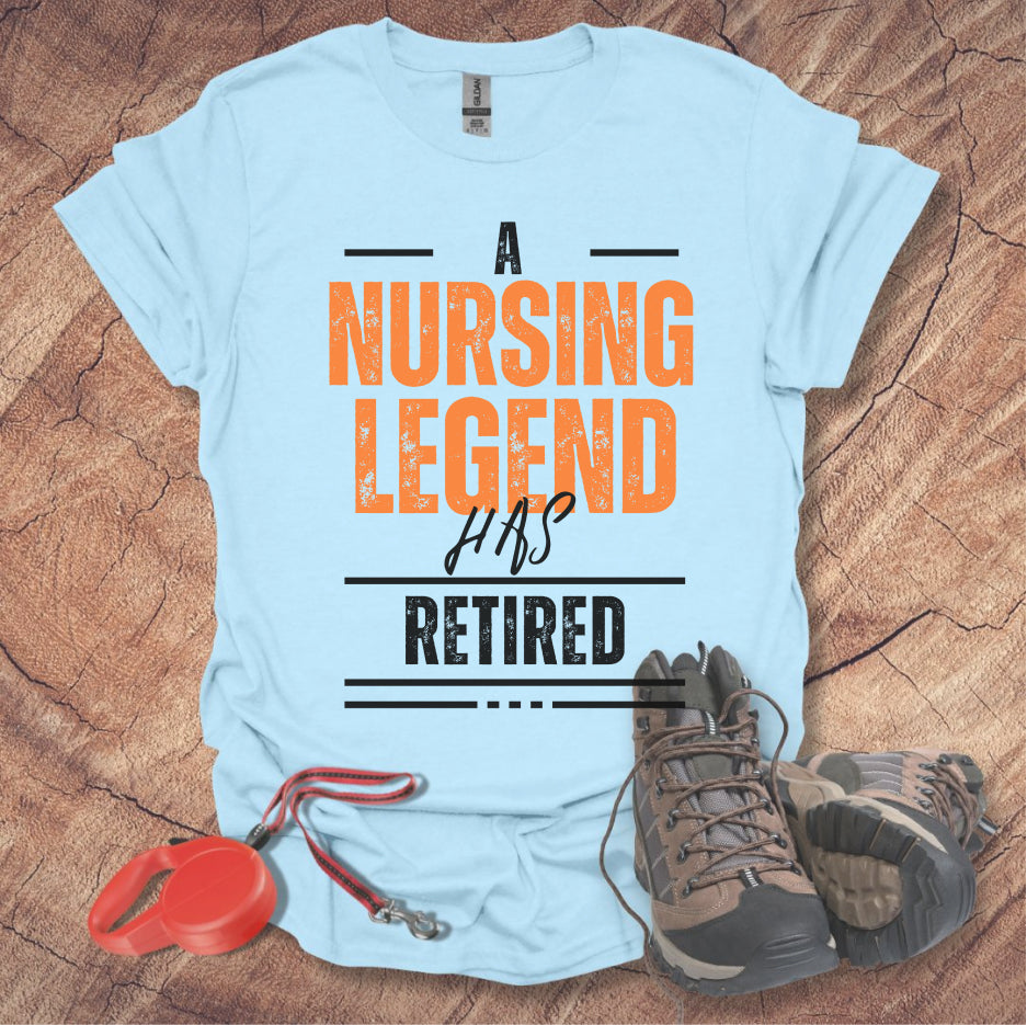 Retired Legend T-Shirt Retirement Gift, Funny Work Shirt, Custom Retiree Apparel