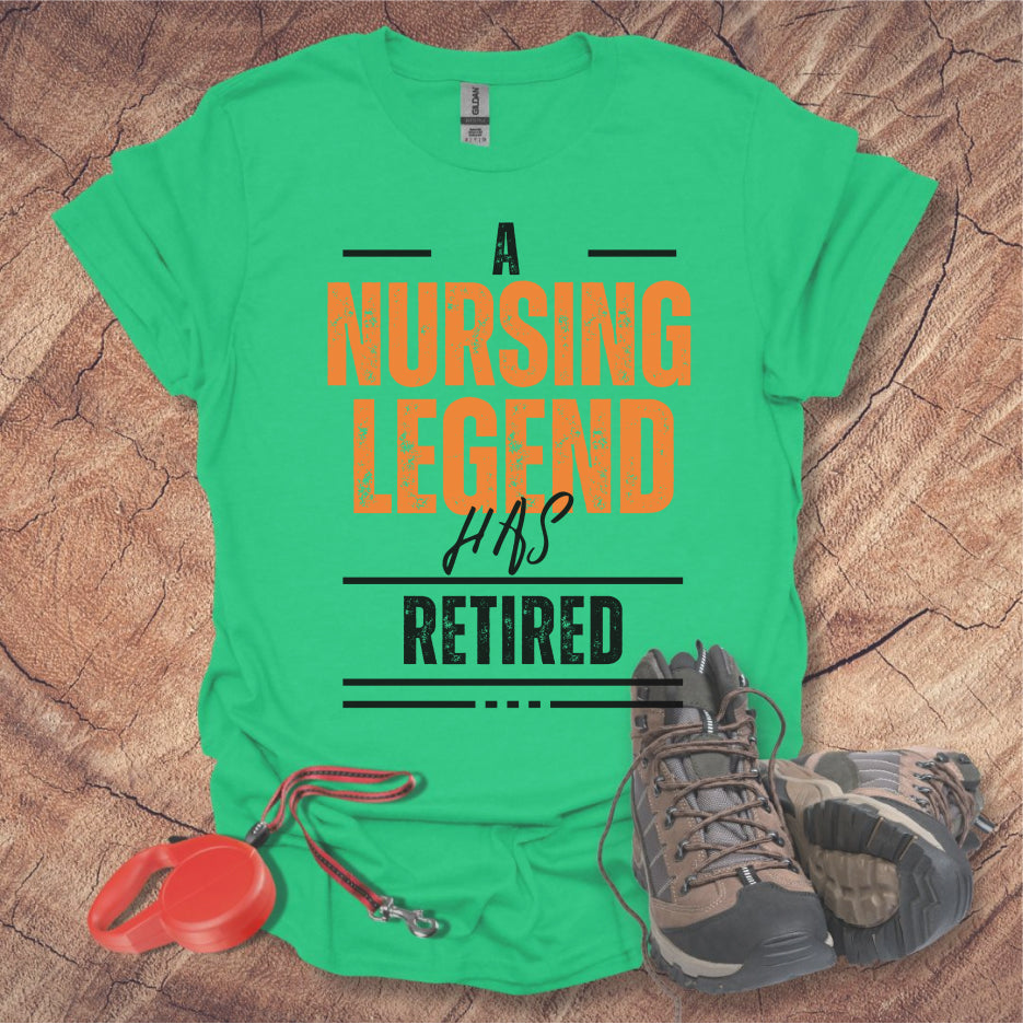 Retired Legend T-Shirt Retirement Gift, Funny Work Shirt, Custom Retiree Apparel