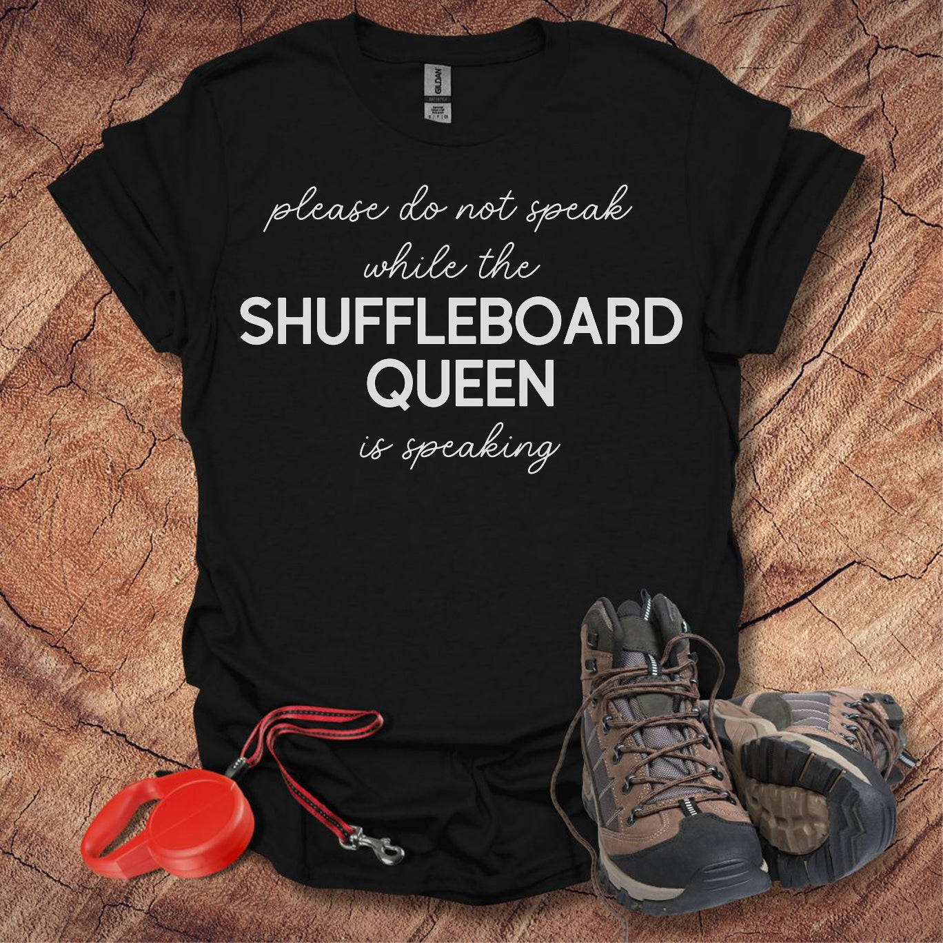 'Please Do Not Speak While The Shuffleboard Queen Is Speaking'