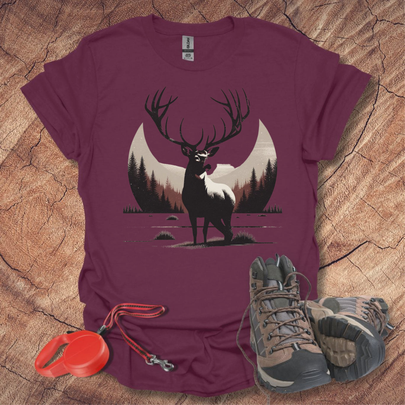 Majestic Deer Design T-Shirt
