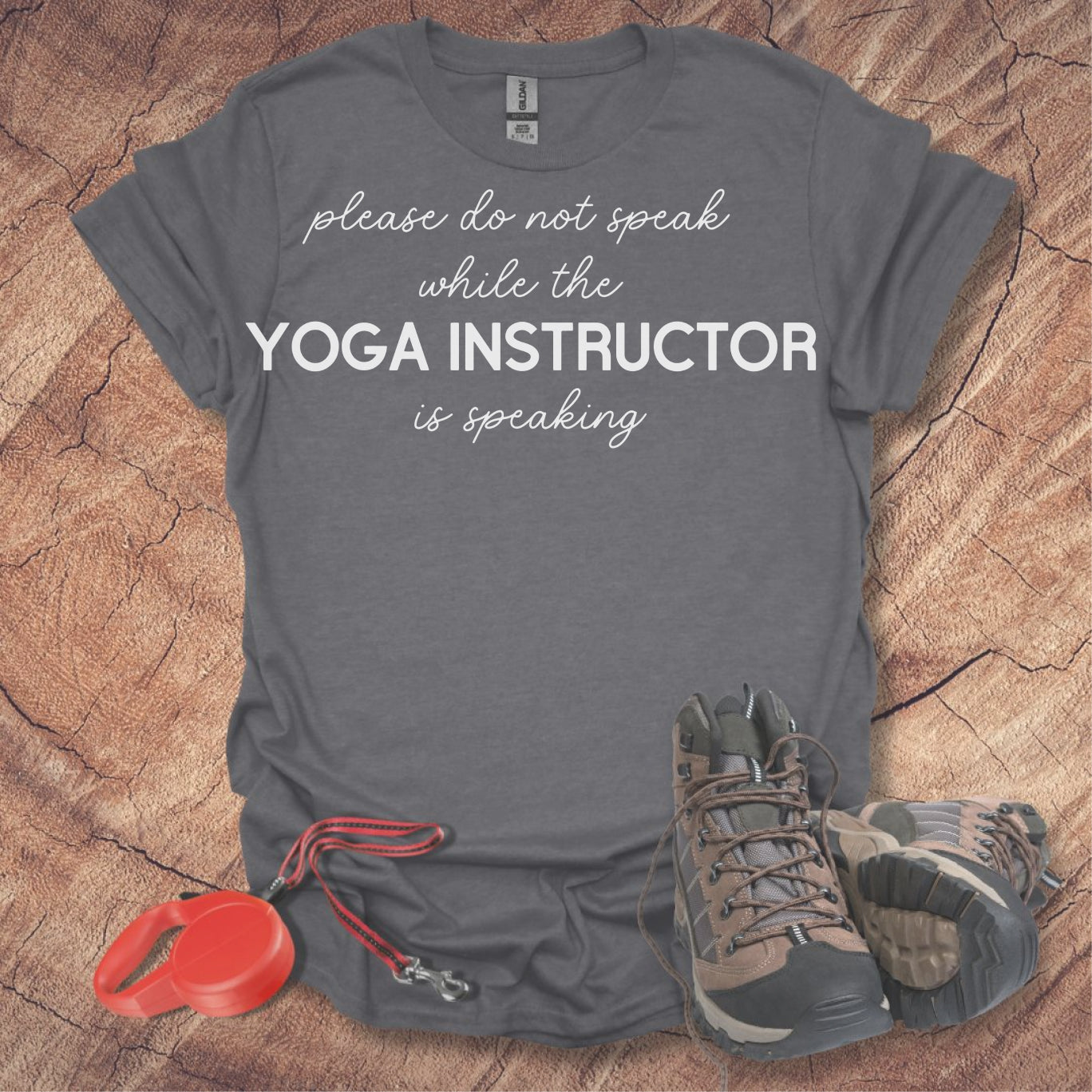 'Please Do Not Speak While The Yoga Instructor Is Speaking'