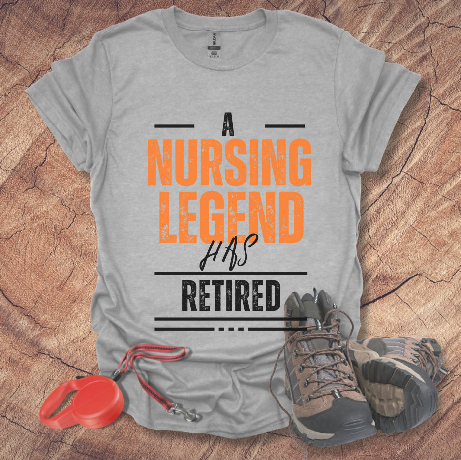 Retired Legend T-Shirt Retirement Gift, Funny Work Shirt, Custom Retiree Apparel