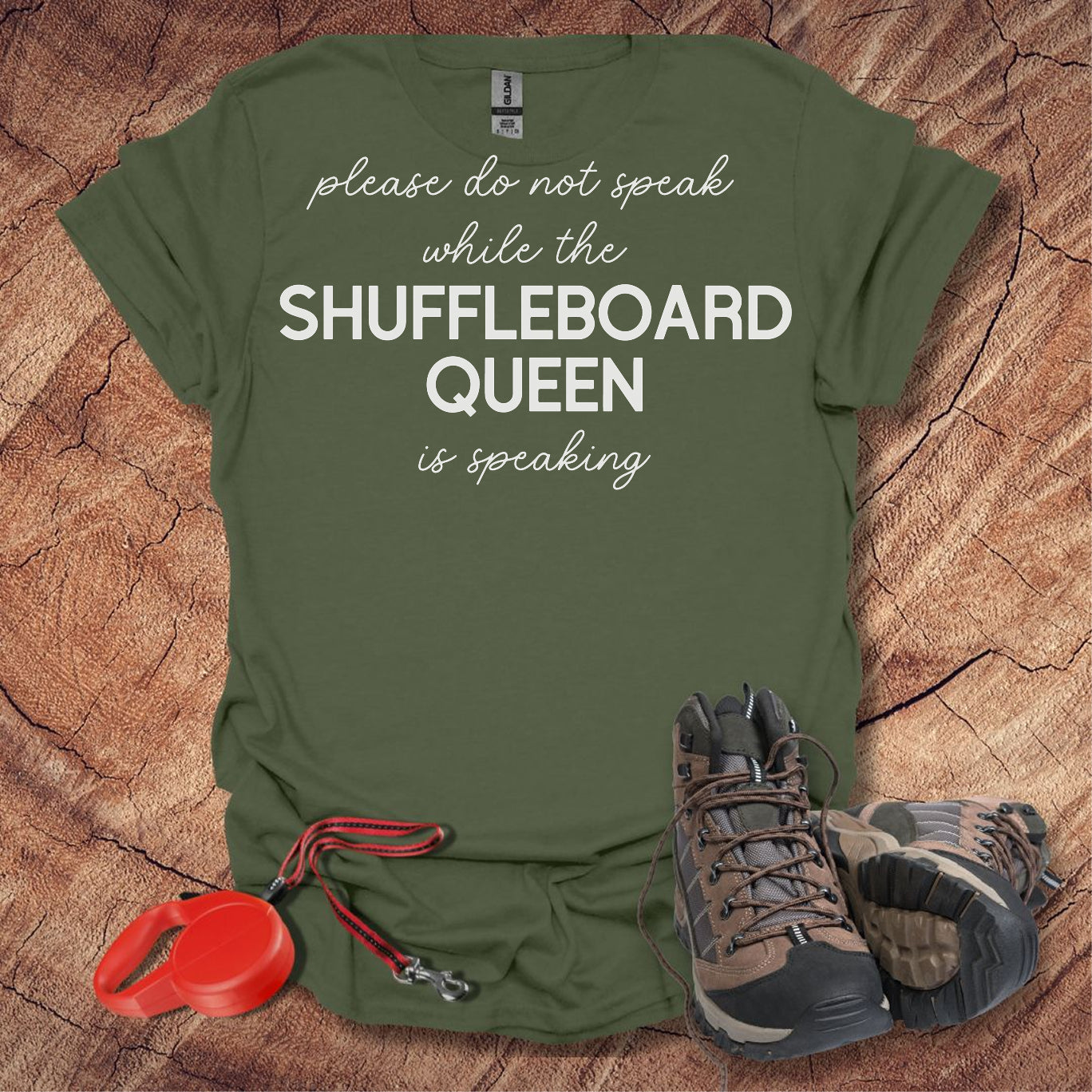 'Please Do Not Speak While The Shuffleboard Queen Is Speaking'