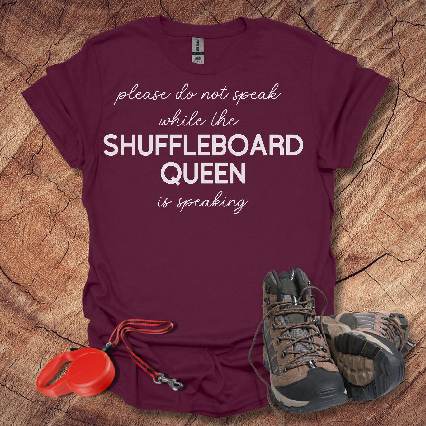 'Please Do Not Speak While The Shuffleboard Queen Is Speaking'