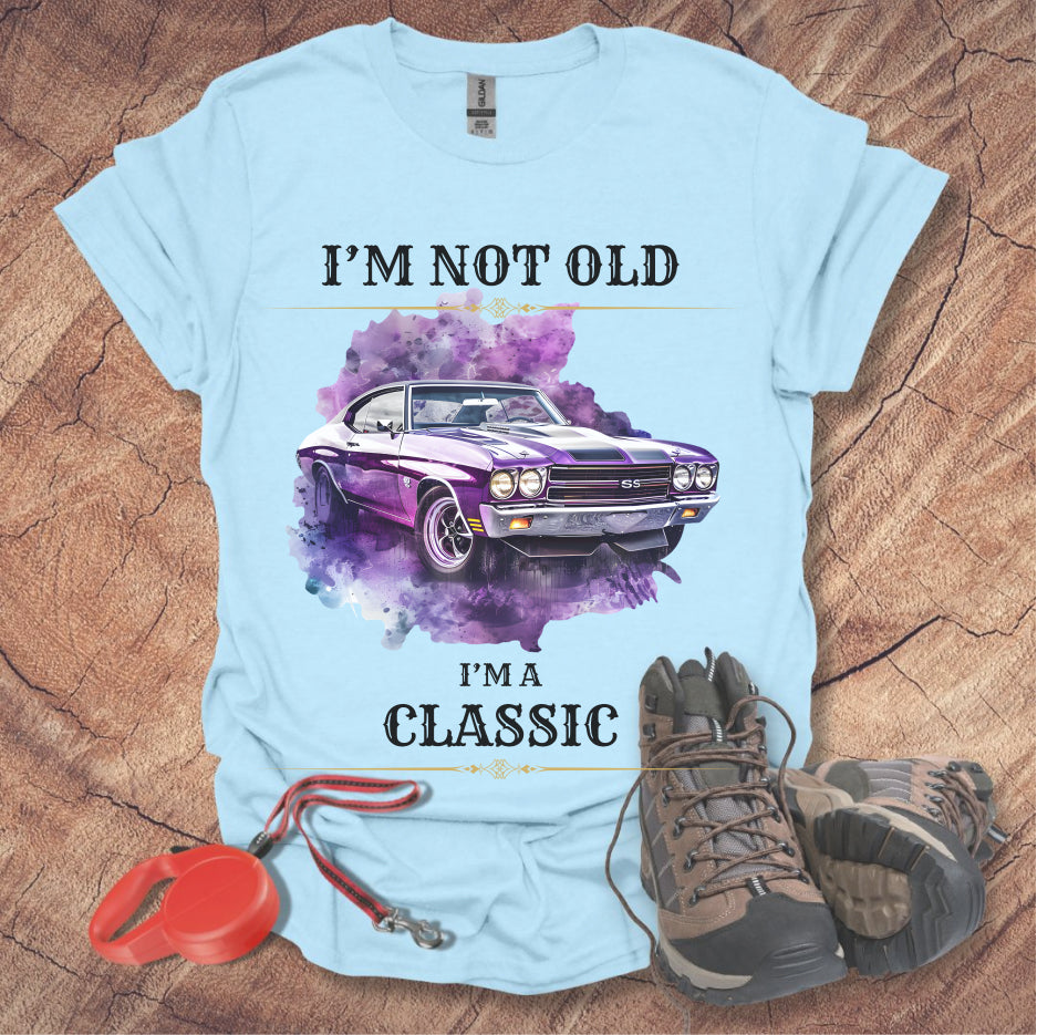 Classic Car Lover T-Shirt - "I'm Not Old, I'm A Classic"