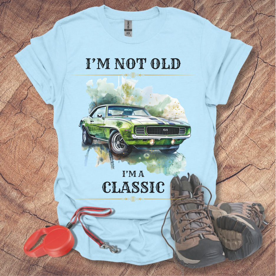 Classic Car Lover T-Shirt - "I'm Not Old, I'm A Classic"