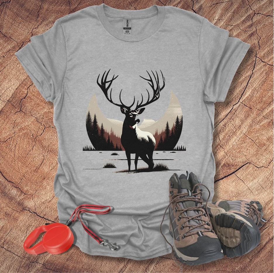 Majestic Deer Design T-Shirt