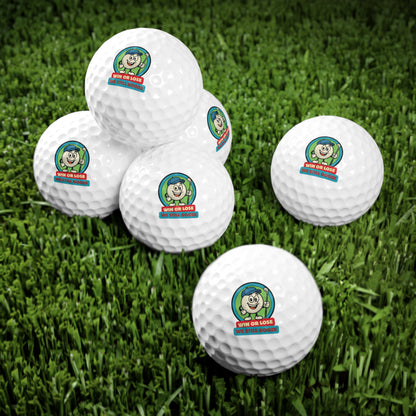Funny Golf Balls - "Win or Lose, We Still Booze" - Pack of 6