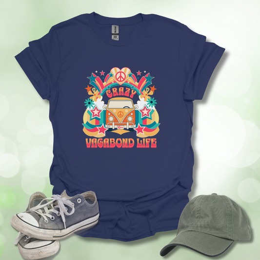 Crazy Vagabond Life Retro Graphic Tee