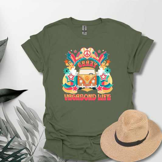 Crazy Vagabond Life Retro Graphic Tee